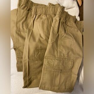 3 piece bundle boys size 10 khaki cargo pants nwt